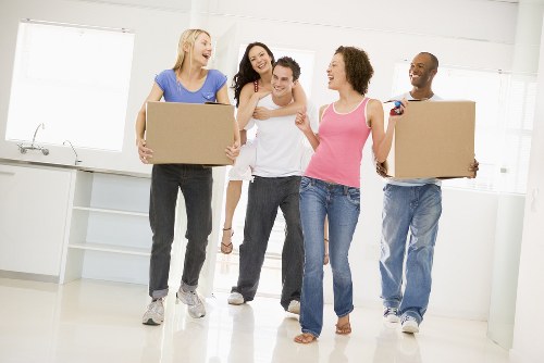 Local moving truck helping with flat and house relocation in Harringay