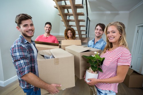 Furniture pick-up service for a Harringay home with bulky items ready for collection