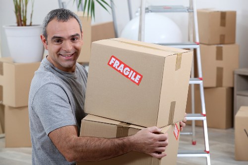 A moving van and organised boxes ready for a Harringay house relocation