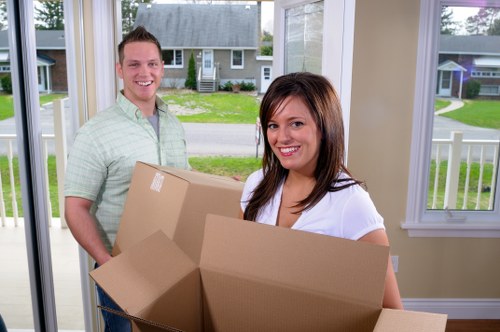 Home removals team preparing a residential move in Harringay